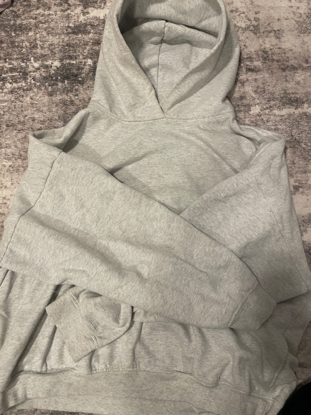 Garage Light Gray Embroidered Sweatshirt